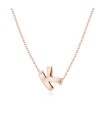 Silver Initial Letter Necklace K SPE-5551